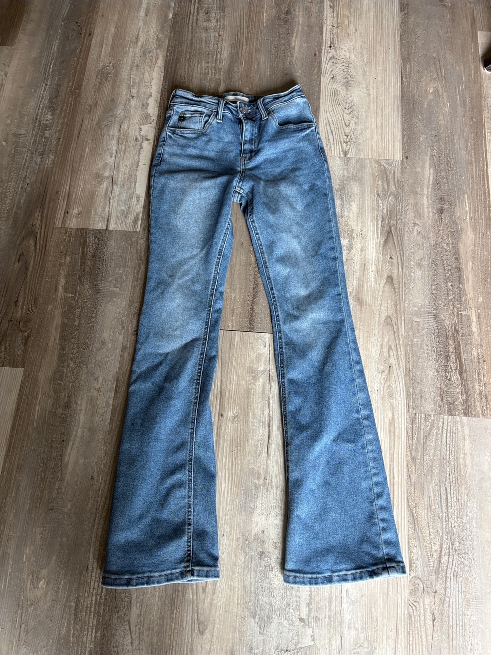 Kancan Essentials Medium Blue Flare Jeans — Women’s